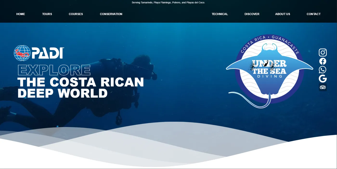 Sitio web de Under the Sea Diving
